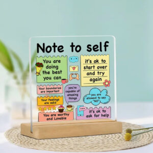 Note to self Acrylic Desk Decor