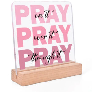 Pray Acrylic Desk Decor